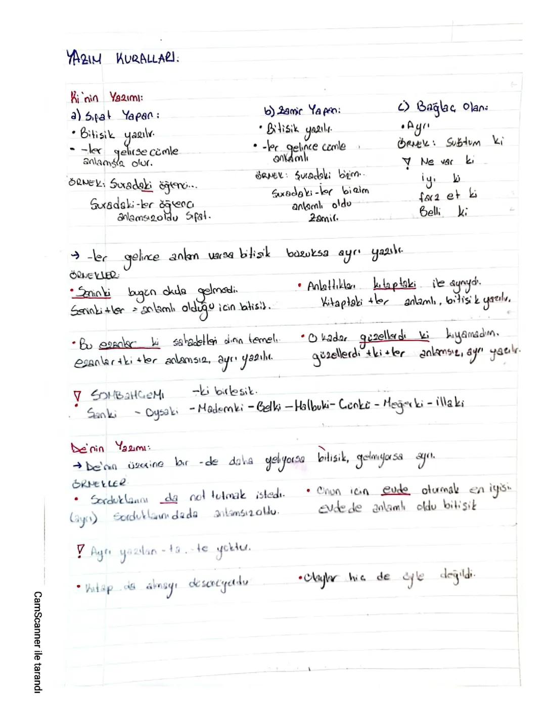 Yazım Kuralları: Detaylı ve Öz Notlar