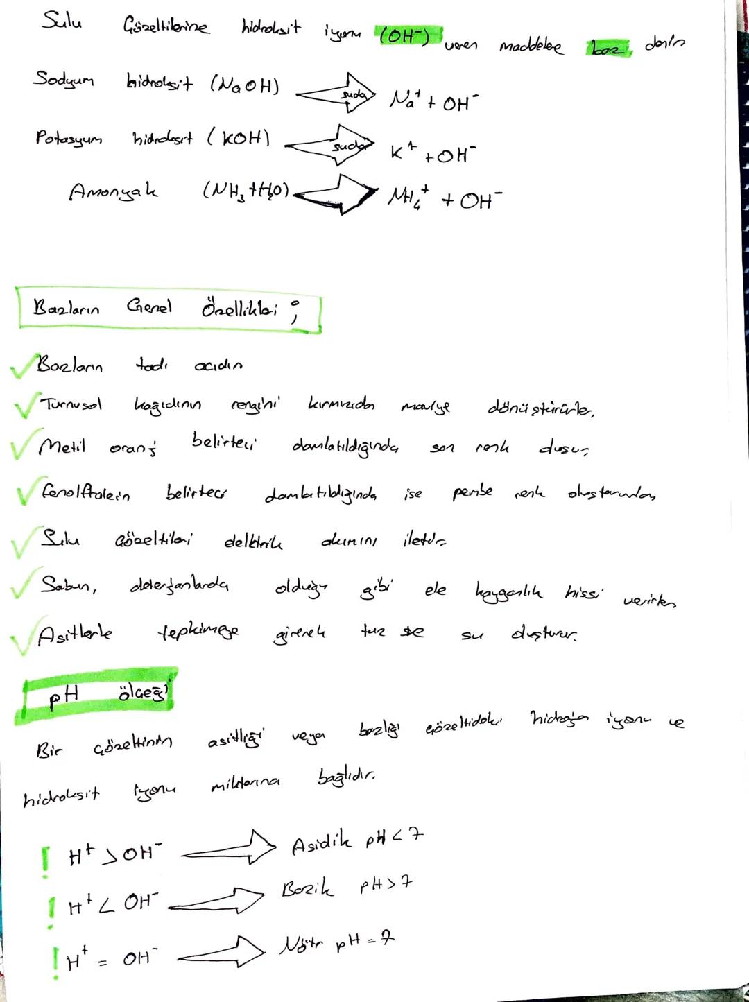 Asitler
Ve
Bazlen
Sulu
Gazeltilerine
hidrogen igonu (H) veren maddelee
asit desin
Hidroklorik
asit (HCI)
Suda
+*+ CT
Sülfürik
asit (H₂ SO₂)
