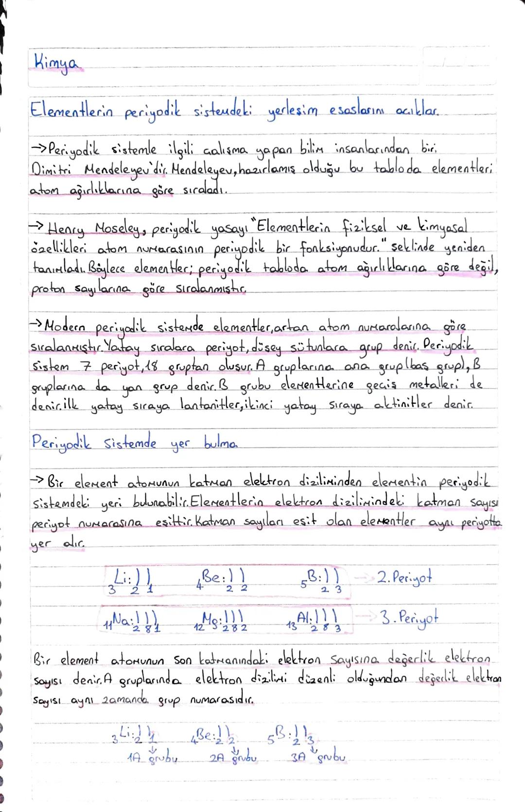Kimya
Elementlerin periyodik sisteudeki yerleşim esaslarını açıklar..
Periyodik sistemle ilgili çalışma yapan bilim insanlarından biri
Dimit