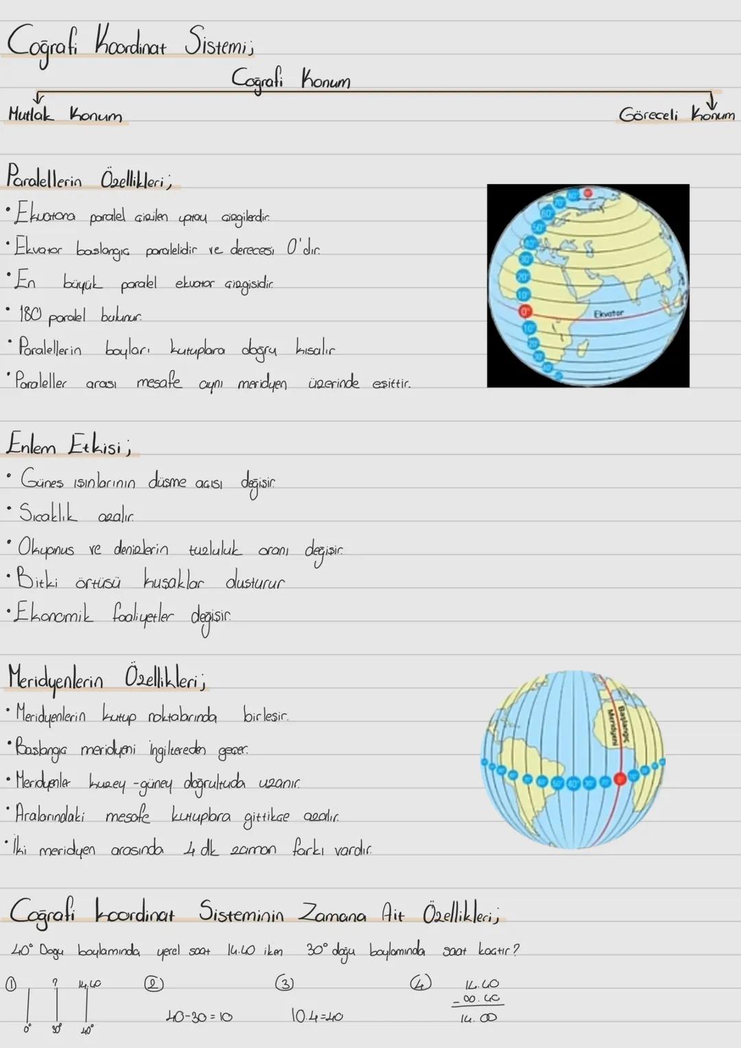 coğrafi koordinat sistemi