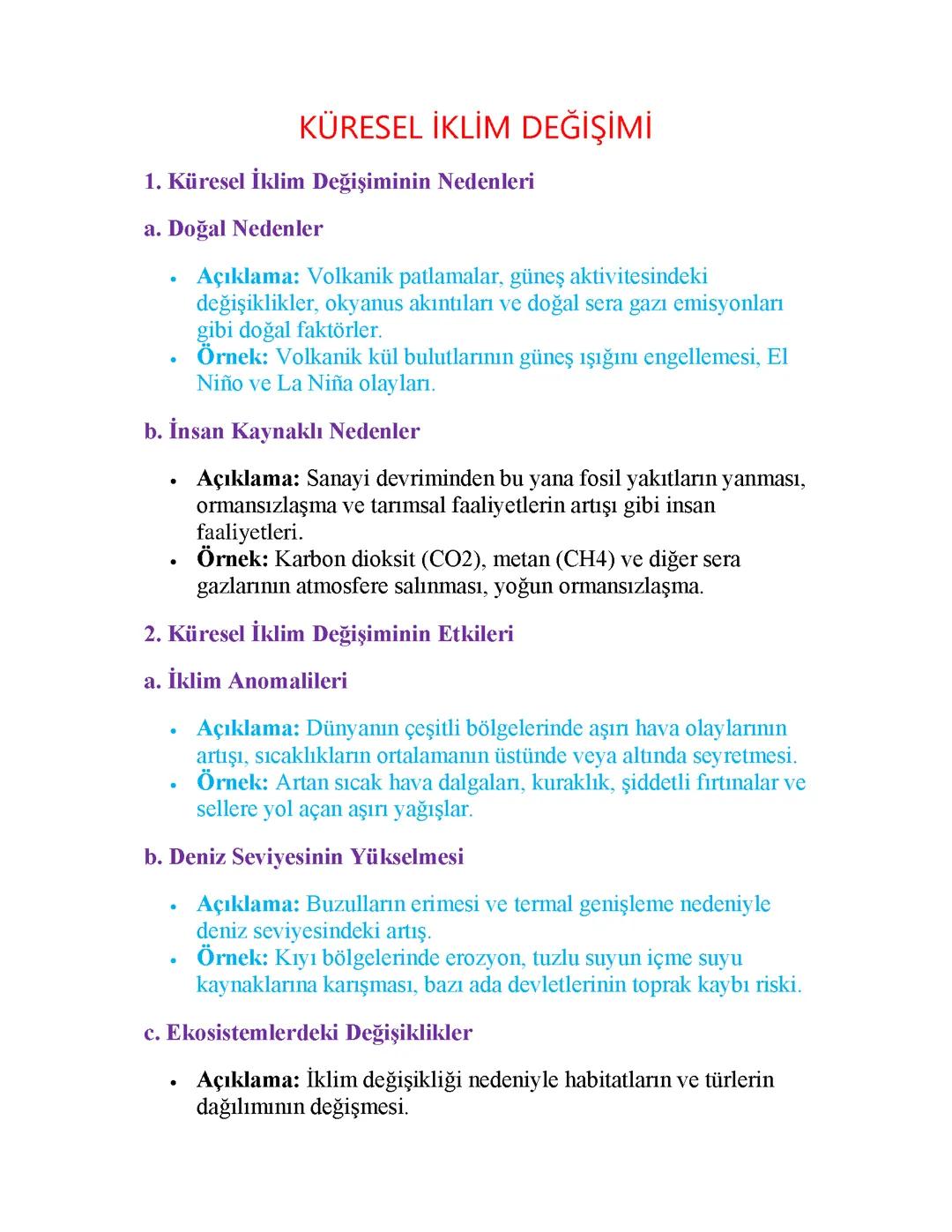 Küresel İklim Değişimi