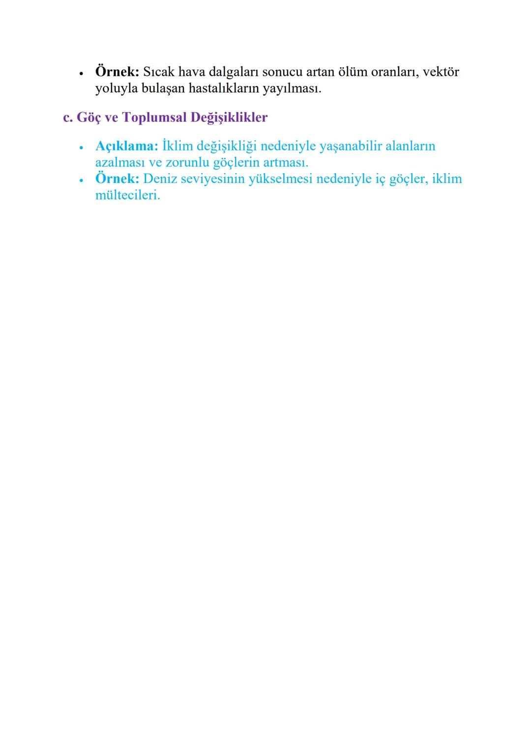KÜRESEL İKLİM DEĞİŞİMİ
1. Küresel İklim Değişiminin Nedenleri
a. Doğal Nedenler
.
.
Açıklama: Volkanik patlamalar, güneş aktivitesindeki
değ