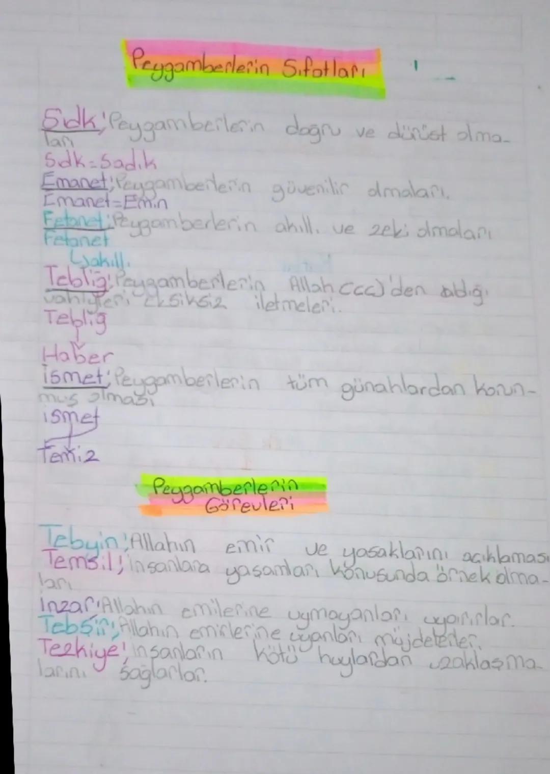 Peygamberimizin Hayatı: Sıfatları ve Görevleri