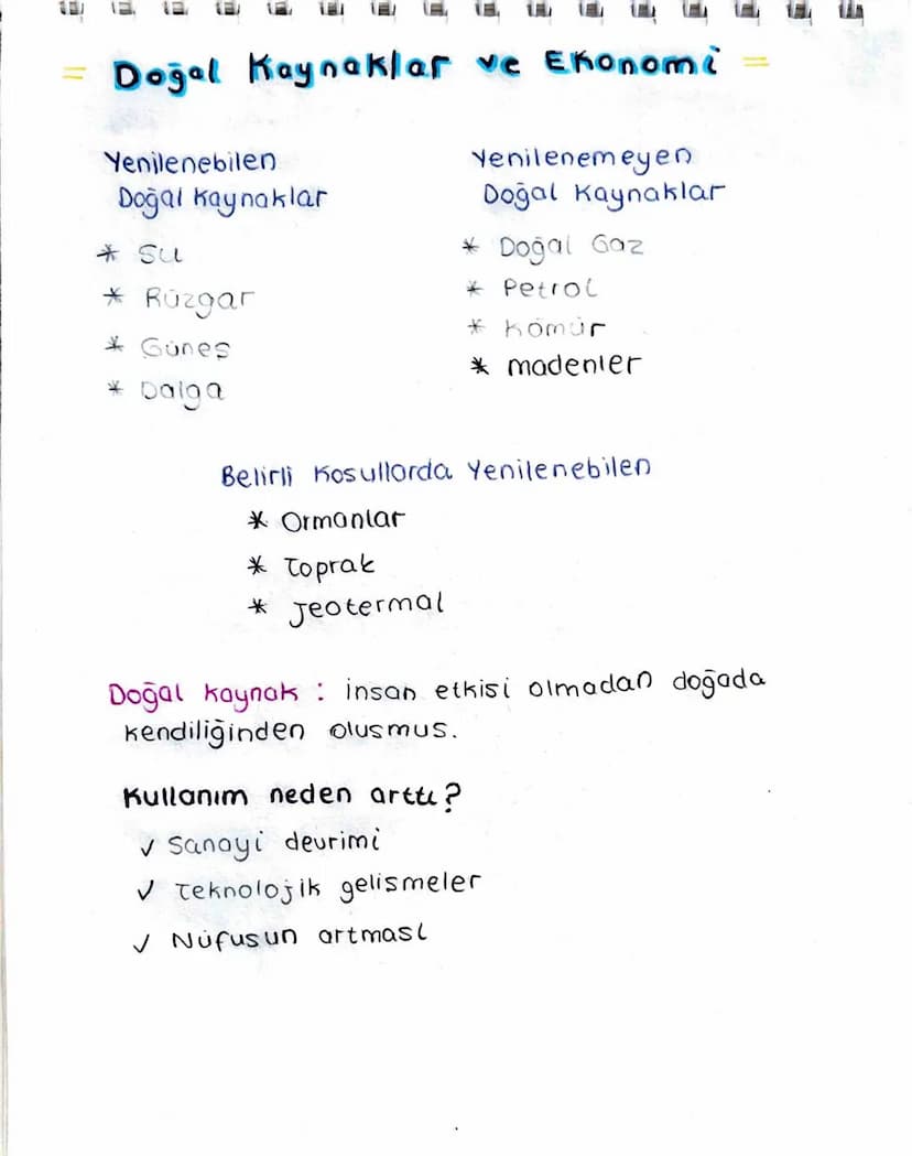 U
Doğal Kaynaklar ve Ekonomi
Yenilenebilen
Doğal kaynaklar
* SUL
* Rüzgar
Yenilenemeyen
Doğal Kaynaklar
* Doğal Gaz
* Petrol
* Komur
* Günes