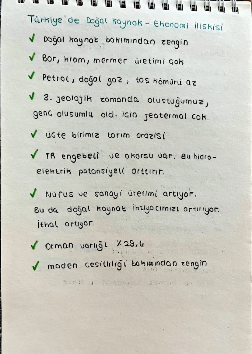 U
Doğal Kaynaklar ve Ekonomi
Yenilenebilen
Doğal kaynaklar
* SUL
* Rüzgar
Yenilenemeyen
Doğal Kaynaklar
* Doğal Gaz
* Petrol
* Komur
* Günes