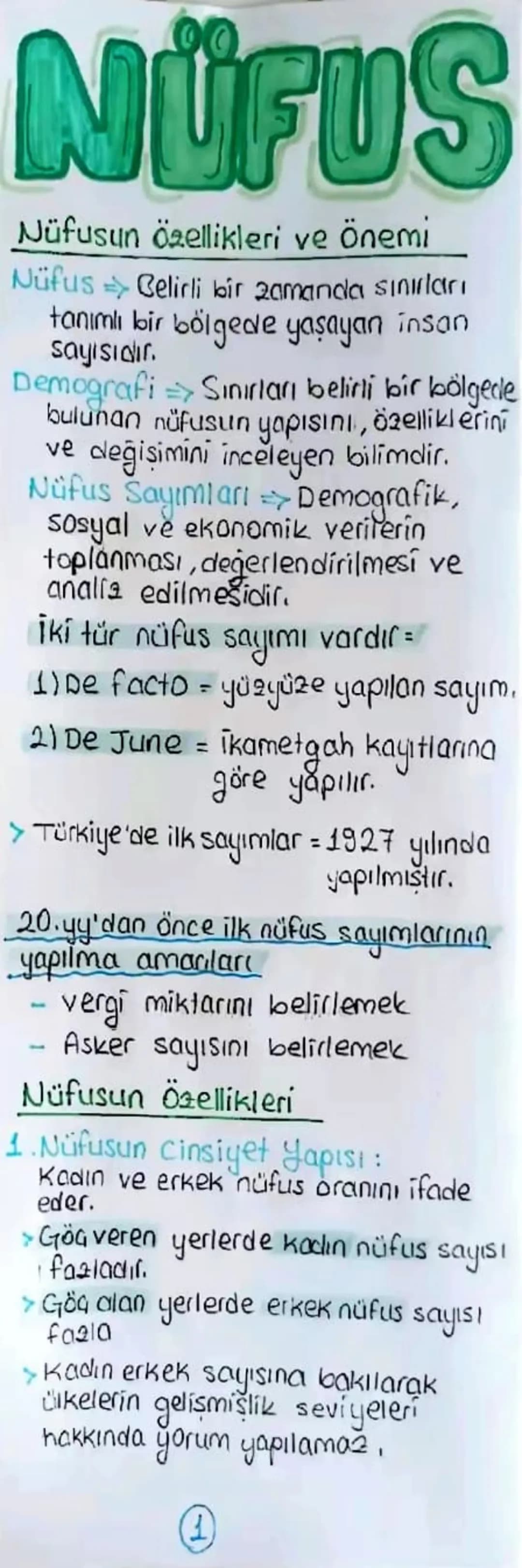 NÜFUS
Nüfusun özellikleri ve önemi
Nüfus => Celirli bir zamanda sınırları
tanımlı bir bölgede yaşayan insan
sayısıdır.
Demografi > Sınırları