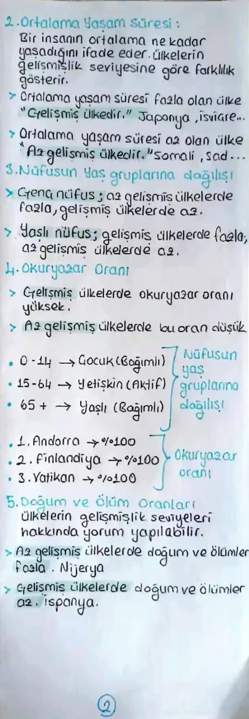 NÜFUS
Nüfusun özellikleri ve önemi
Nüfus => Celirli bir zamanda sınırları
tanımlı bir bölgede yaşayan insan
sayısıdır.
Demografi > Sınırları