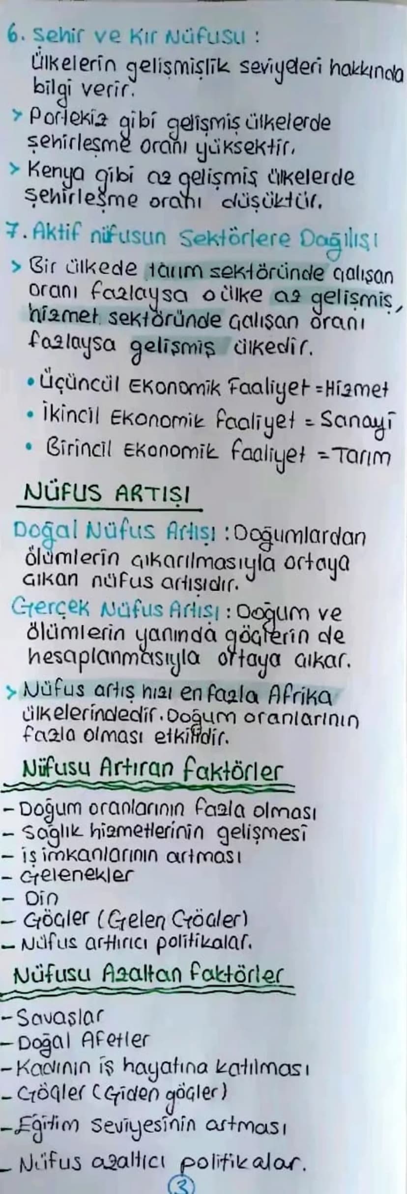 NÜFUS
Nüfusun özellikleri ve önemi
Nüfus => Celirli bir zamanda sınırları
tanımlı bir bölgede yaşayan insan
sayısıdır.
Demografi > Sınırları