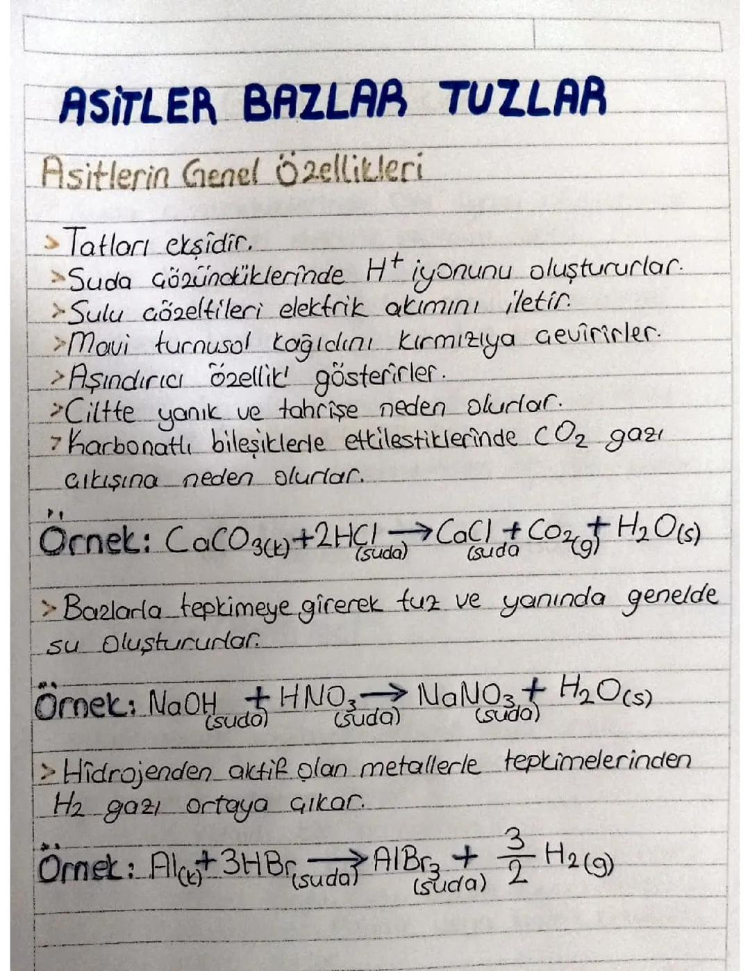 Asitler ve Bazlar