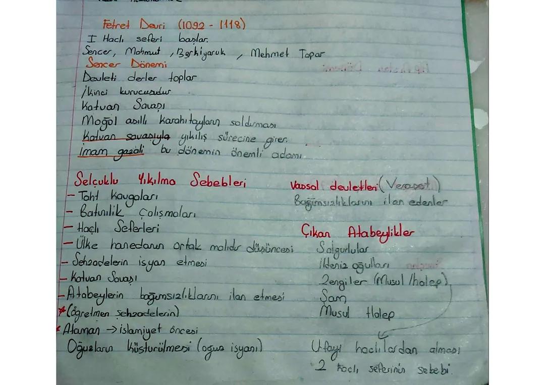 Selçuklu Tarihi: Fetret Devri ve Önemli Savaşlar