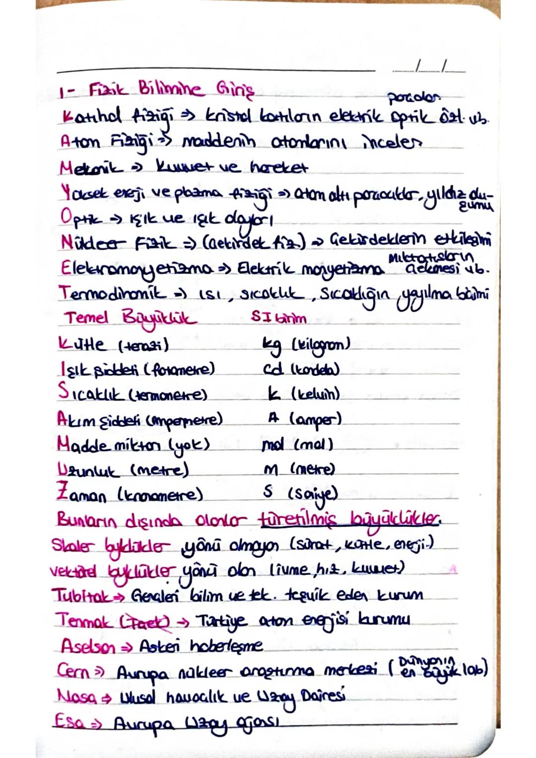 1- Fizik Bilimine Giris.
porados
Katınal fiziği » kristal katıların elektrik optik ôr. ub.
Aton Fiziği maddenin atanlarını inceles
Mekanik »