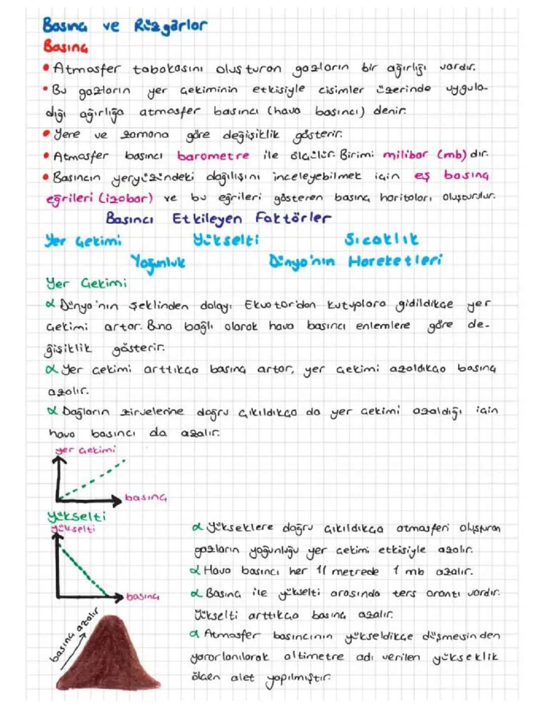 9. SINIF COĞRAFYA BASINÇ