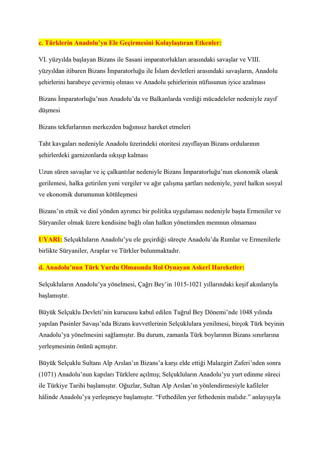 1. ANADOLU'YA TÜRK GÖÇLERİ VE BU GÖÇLERİN SOSYOKÜLTÜREL
ETKİLERİ
Türkiye Tarihi (XI-XII. Yüzyıllar Arası Dönem)
Saltuklular (1072-1202)
Meng