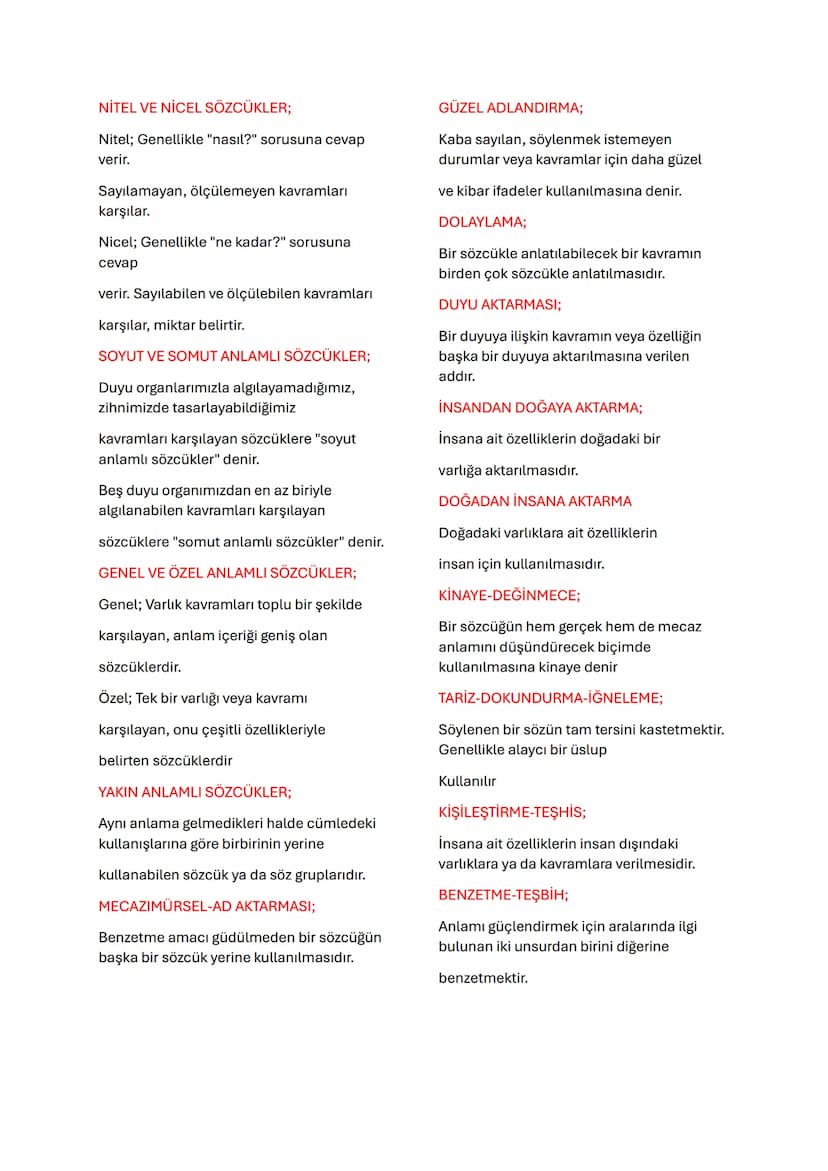 SÖZCÜKTE ANLAM
GERÇEK ANLAM;
Bir sözcüğün sözcük anlamları dikkate
alındığında
akla gelen ilk anlamı ve diğer anlamları
gerçek
anlamı oluştu
