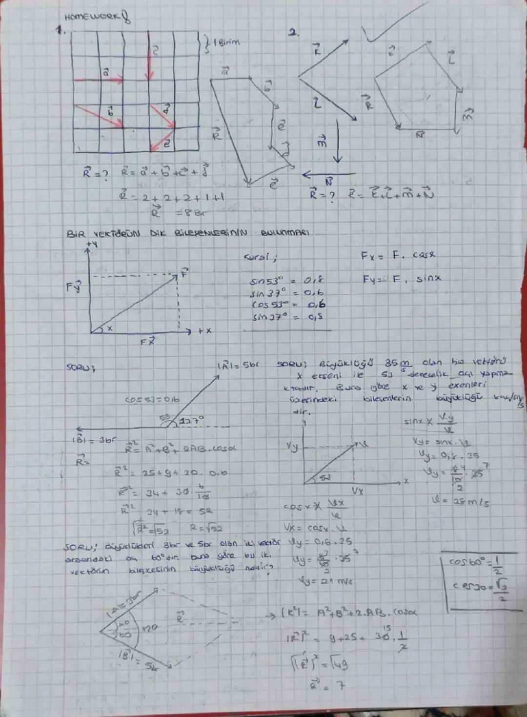 VEKTÖRLER
- sayısal değerlere sahip.
Parmasina

①
iki boyutlu woyda iki nokta arasındaki doğru
ku tule
gösterilir.
denir
vektör

B
R
R (Bile