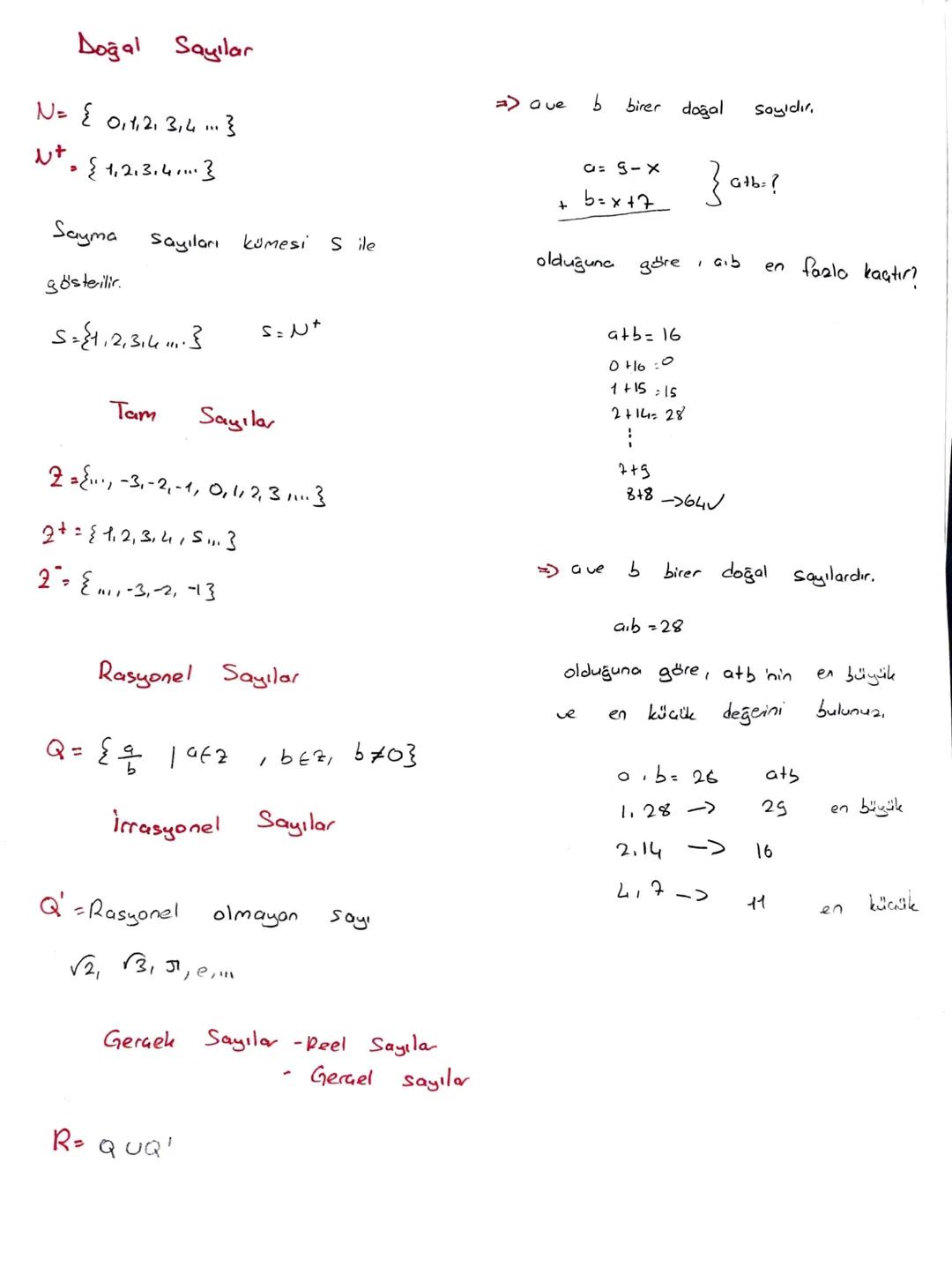 Doğal Sayılar
N= { 0, 1, 2, 3, 4 ... }
.
• {1,2,3.4.... }
=> ave
b
birer doğal
Sayıdır.
α= 9-X
+5=x+7
} ath.?
Sayma
Sayıları kümesi Sile
old