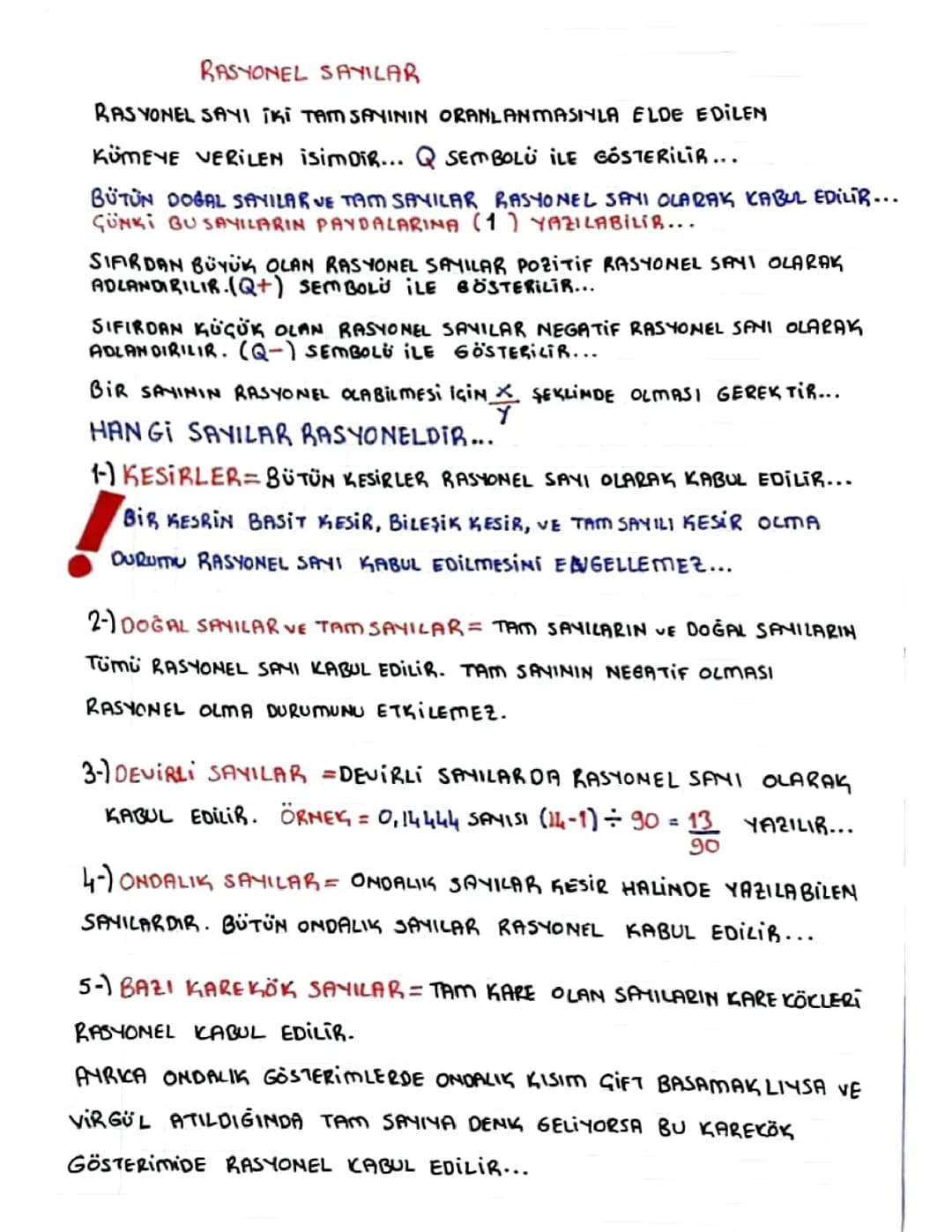 Rasyonel sayılar 