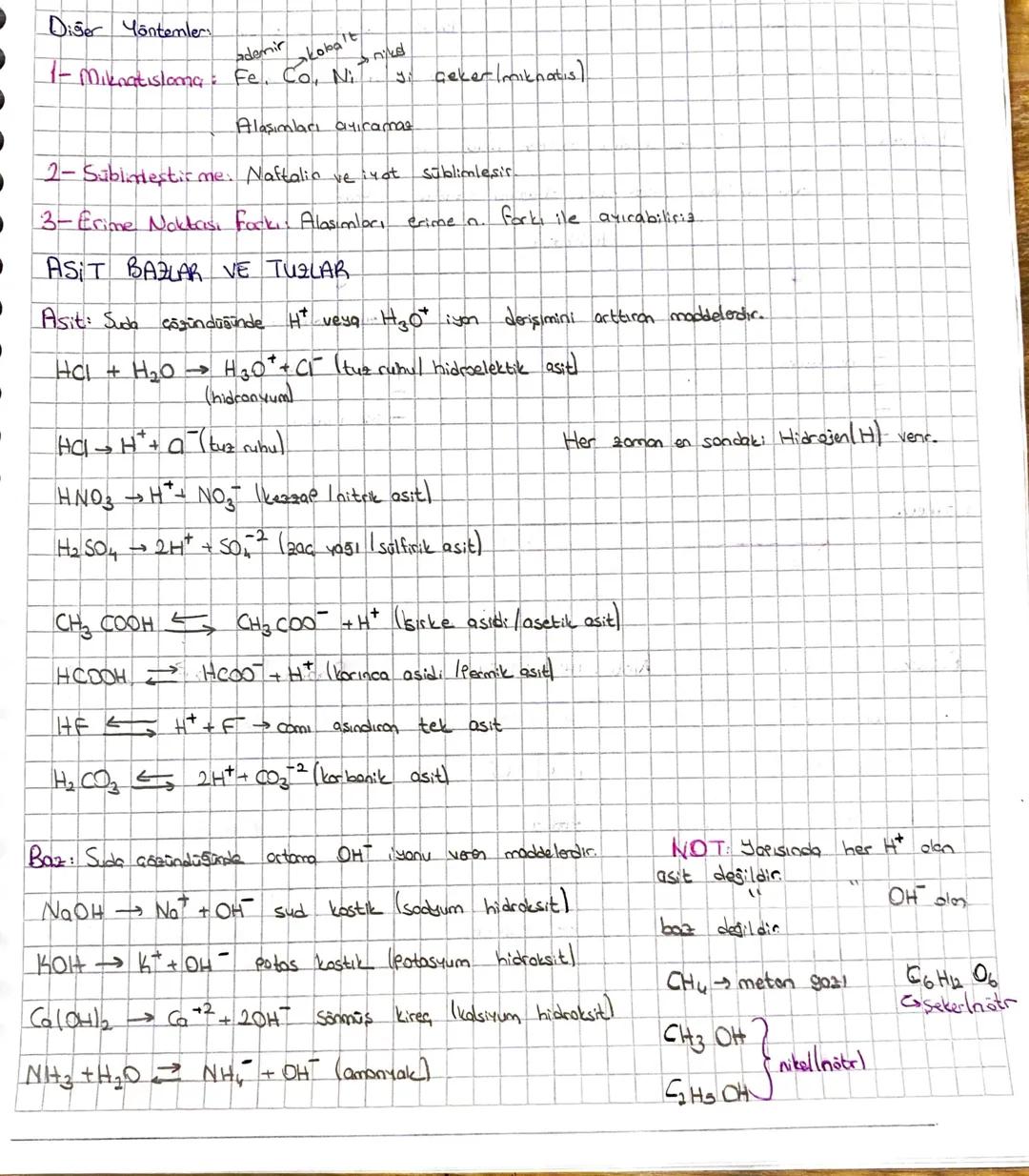 Diğer Yöntemlers
ademir kobalt
1- Miknatıslama: Fe Co N
५
Geker/mıknatıs)
Alaşımları ayıramaz
Süblimleşir
2- Sübindeştir me. Naftalin ve iyo