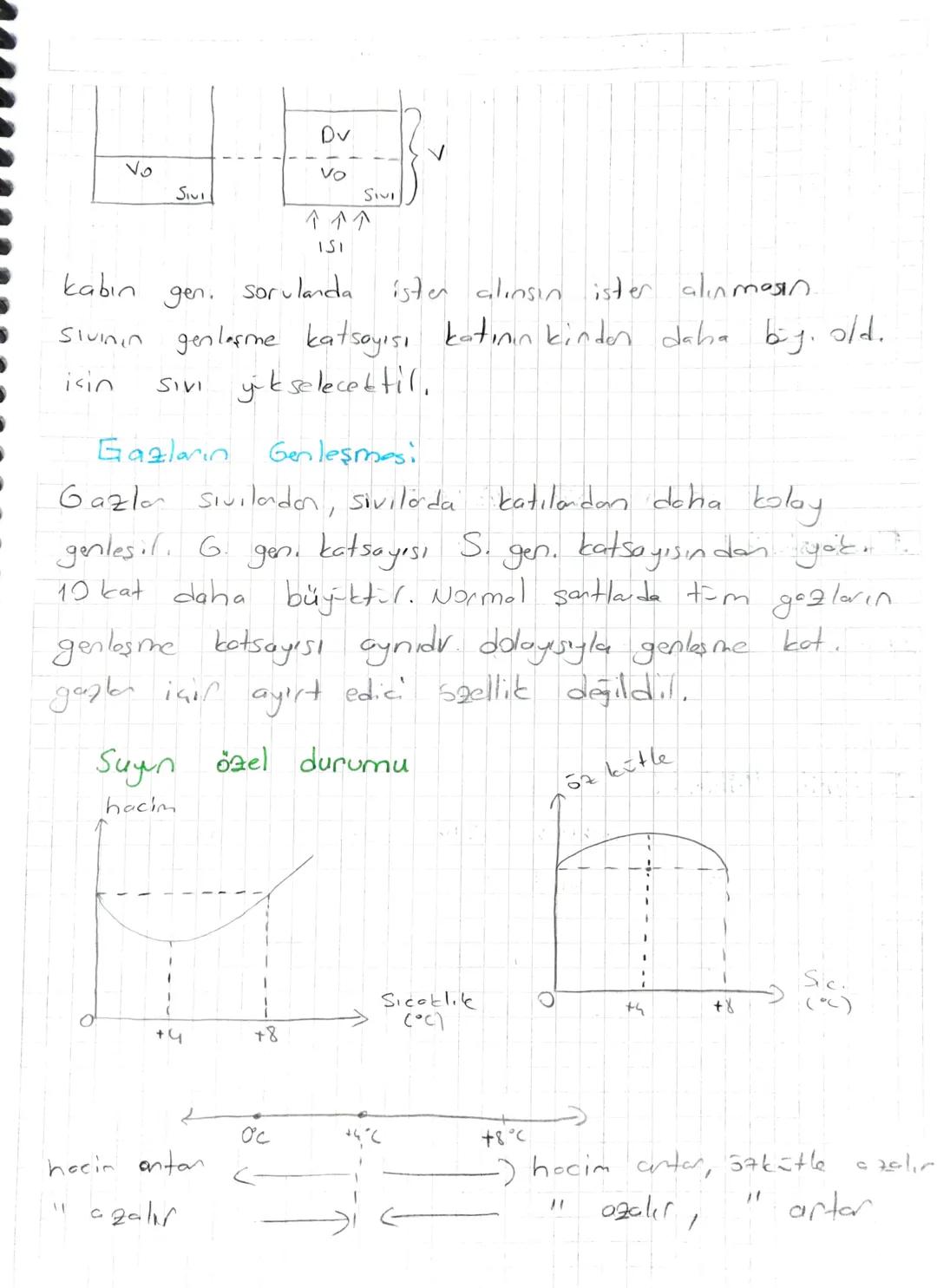 GENLEŞME
Maddelenin sıcaklık artışıyla molekulleri arasındaki uzaklaşmaya
genleşme, yaklaşmaya ise büzülme denir.
Farklı cins maddeler aynı 