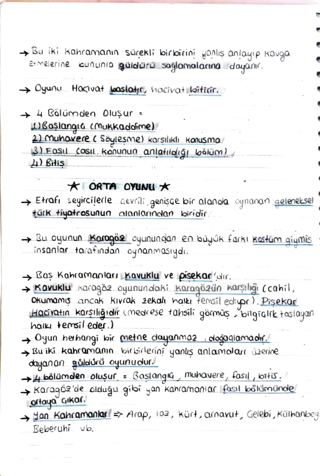 כ
>
ว
ว
ว
ว
Geleneksel Türk Tiyatrosunun Genel Özellikleri
Kökeni eski inana ve geleneklere dayanır.
→ Şarkı, dans ve söz oyunlarına dayanan