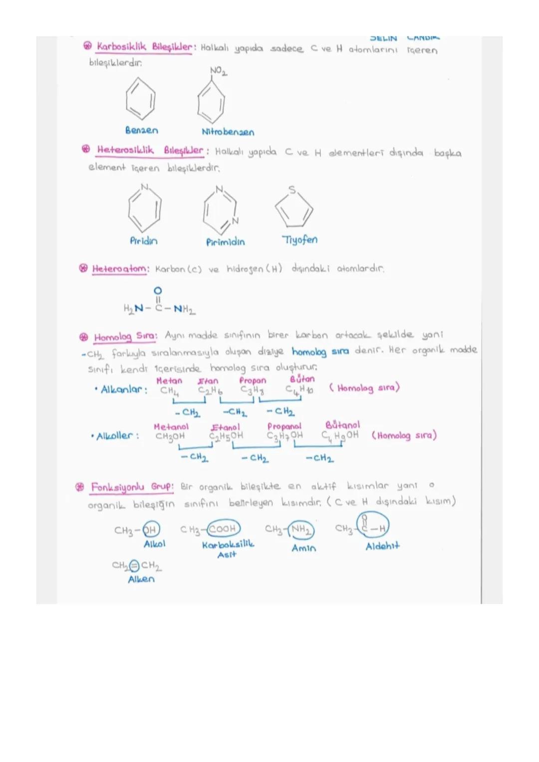 # ORGANİK KİMYA

Yapısında karbon (C) ve hidrogen (H) atomları bulunan maddelere
organik madde dentro
*   CH4 (metan), C₂H₄ (etilen), C₂H₂ (