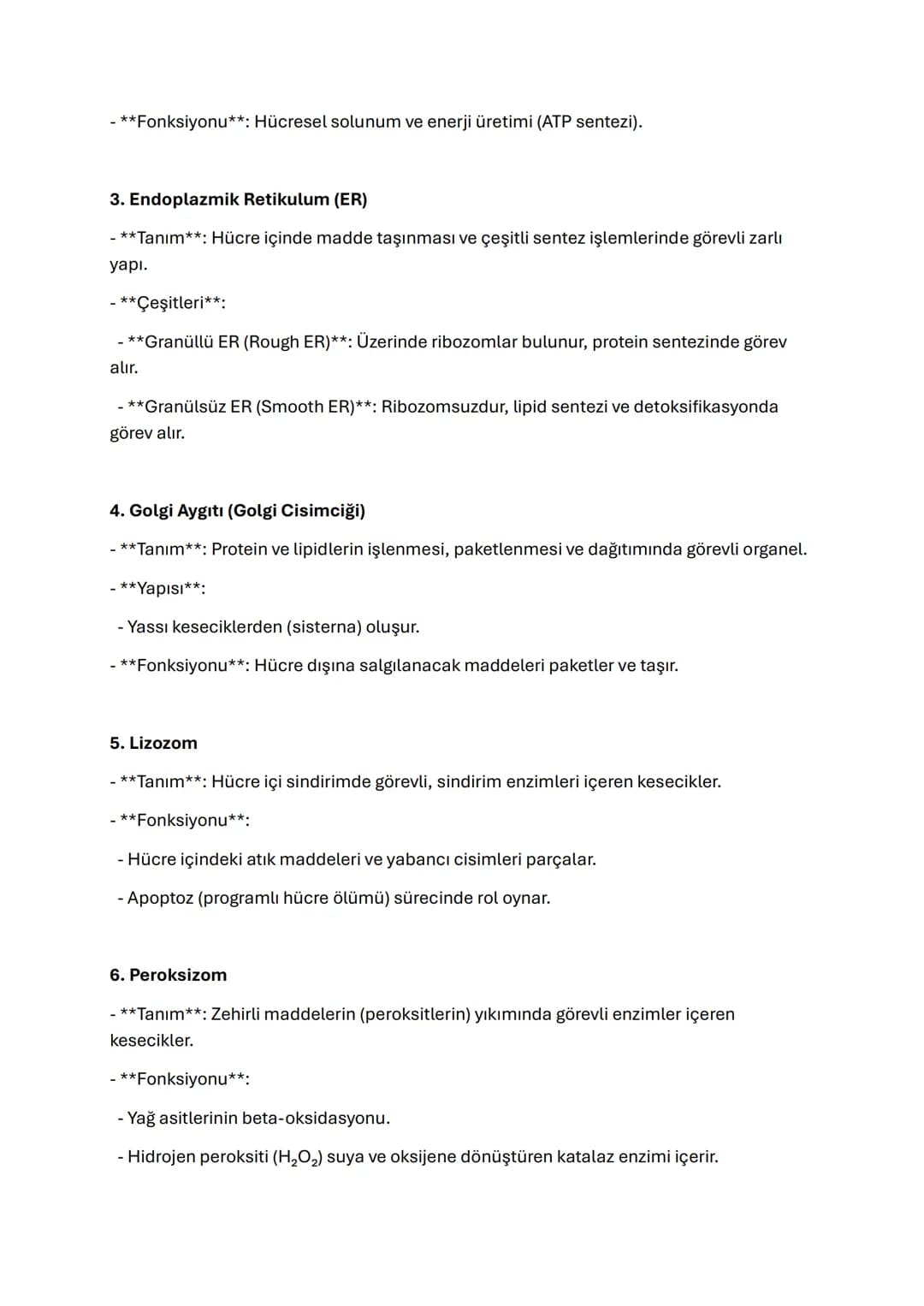 TYT BİYOLOJİ SİTOPLAZMA VE ORGANELLER
Sitoplazma ve Organeller
Sitoplazma
- **Tanım**: Hücre zarı ile çekirdek arasında yer alan, organeller