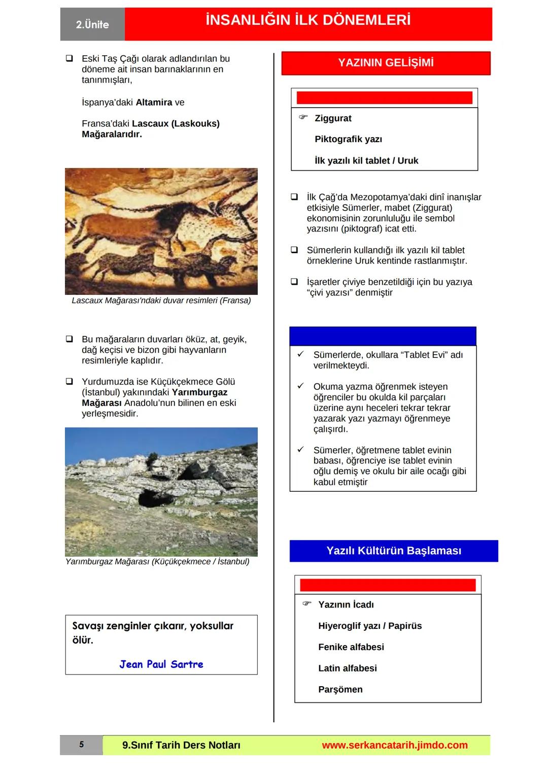 2. Ünite
İNSANLIĞIN İLK DÖNEMLERİ
Yazının İcadından Önce İnsan
Avcılık ve besin toplayıcılığı
Yerleşik yaşam ve tarımsal üretim
Emmer
Tahılı