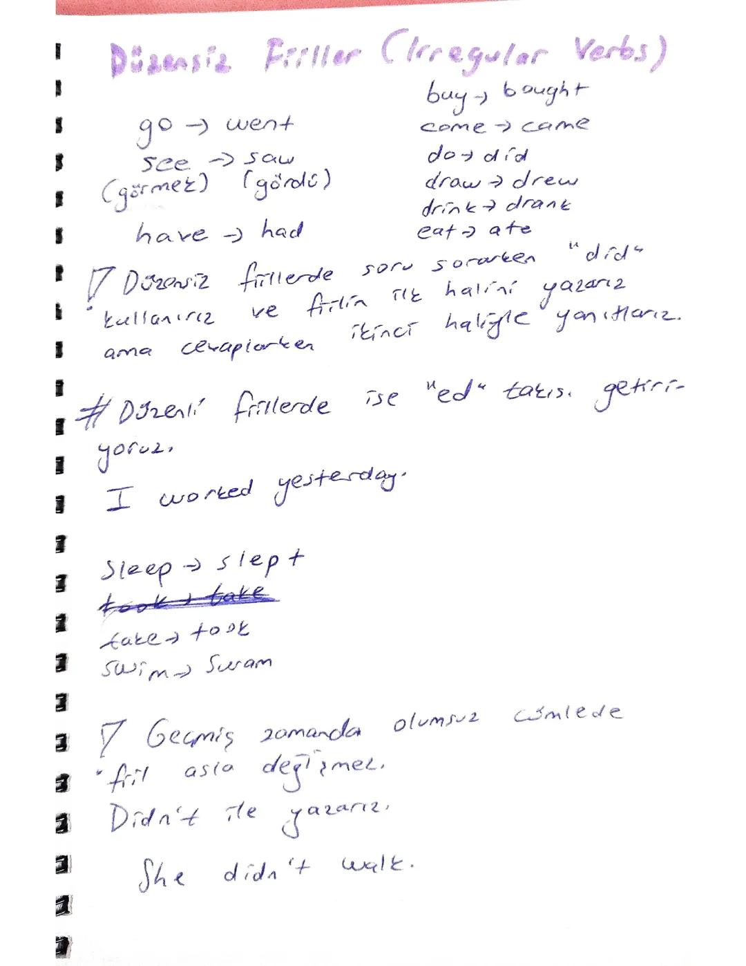 İngilizce Temelleri: Düzensiz Fiiller ve Zaman Kalıpları