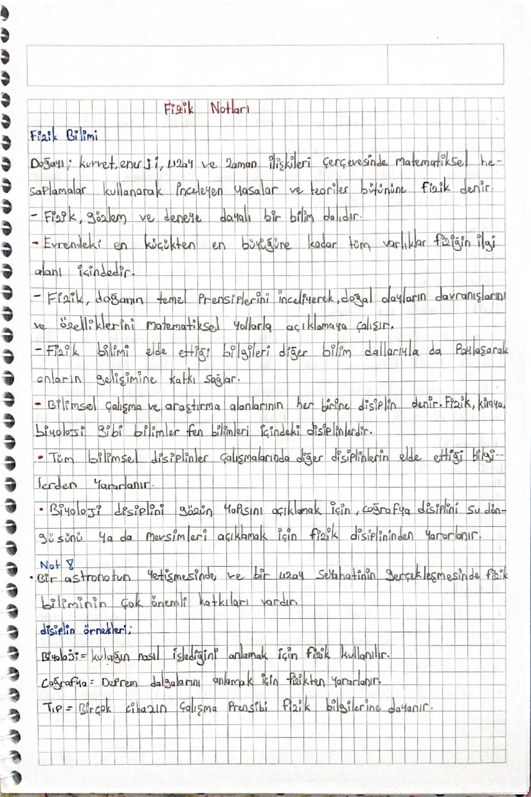 Fizik Notları

Fizik Bilimi

Doğayı kurret, enerji, 112a4 ve zaman ilişkileri Çerçevesinde Matematikse ha-
Saplamalar kullanarak inceleyen y
