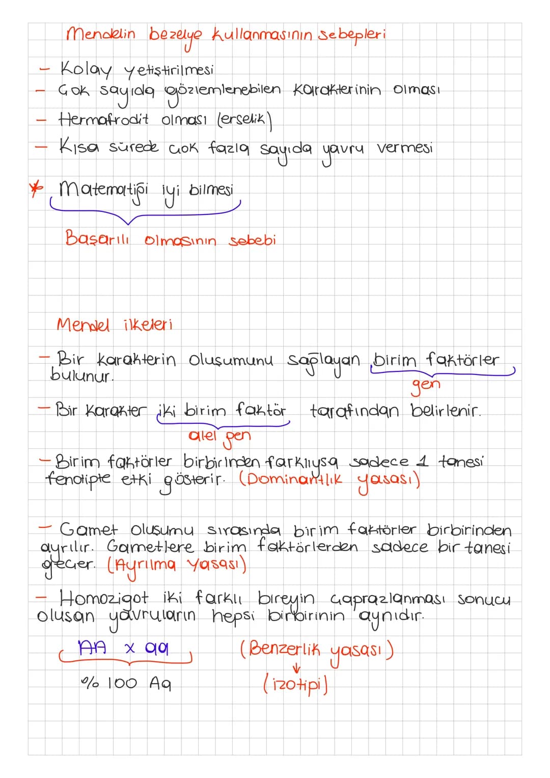 L
-
Mendelin bezelye kullanmasının sebepleri
Kolay yetiştirilmesi
Çok sayıda gözlemlenebilen Karakterinin olması
Hermafrodit olması (erselik