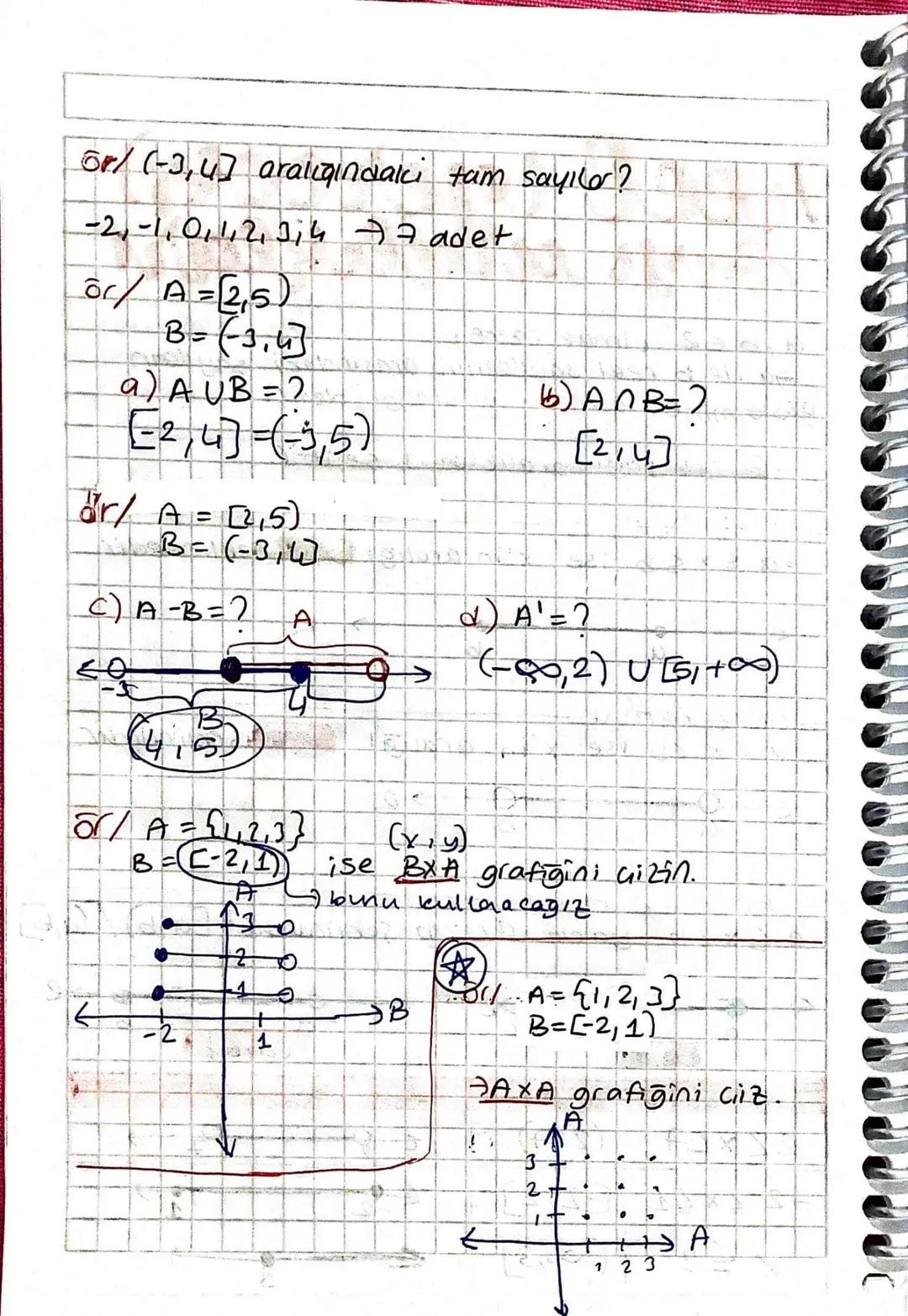 reel (gercek)
sayı aralıkları
aber olmak üzere,
za ile b reel sayılanın arasındaki sayllorn
göstermine "gerçek sayı aralığı "desit.
Gergel s