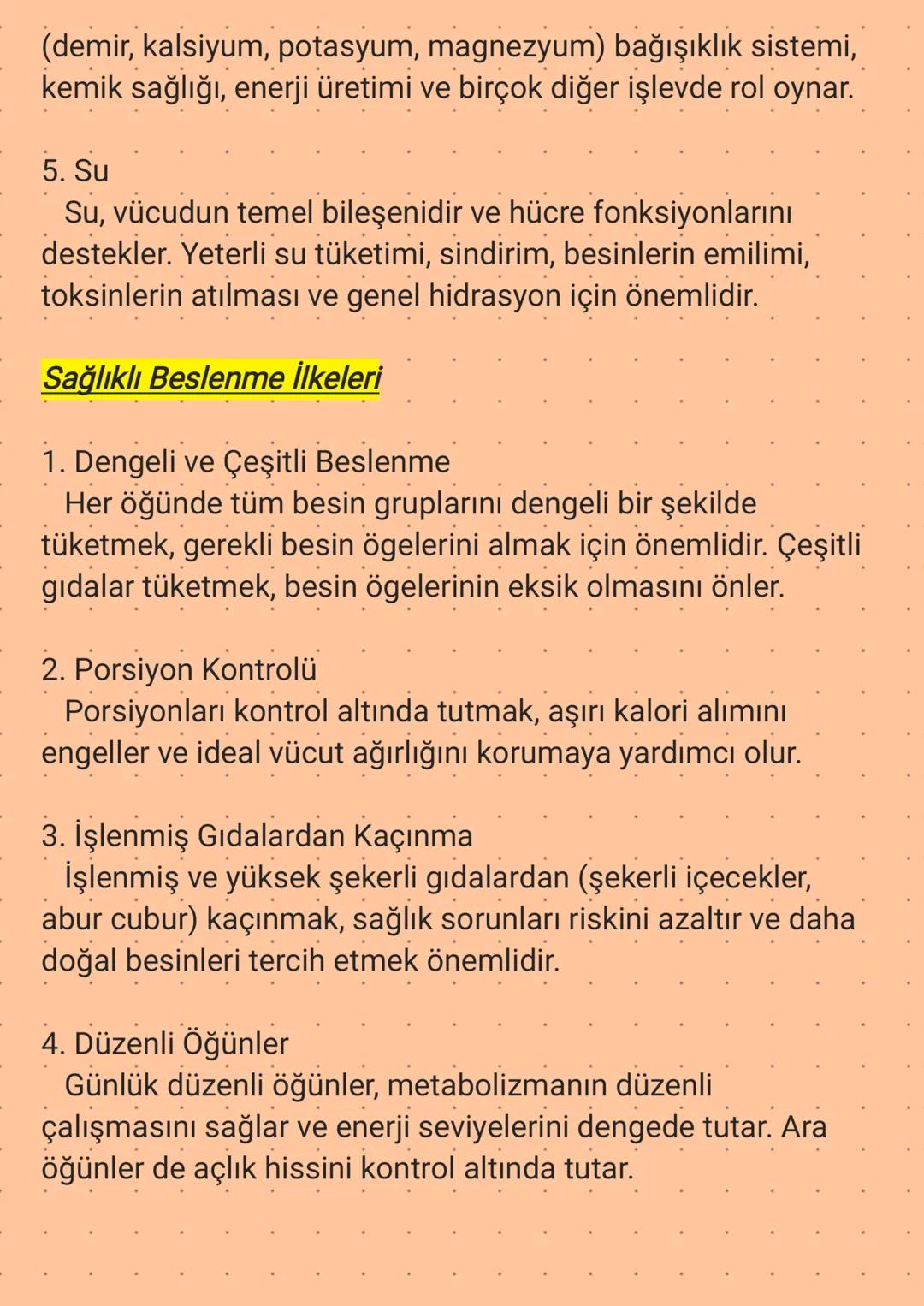 Sağlıklı Beslenme
Sağlıklı beslenme, vücudun ihtiyaç duyduğu besin ögelerini
dengeli bir şekilde almayı ve sağlığı korumayı amaçlayan
beslen