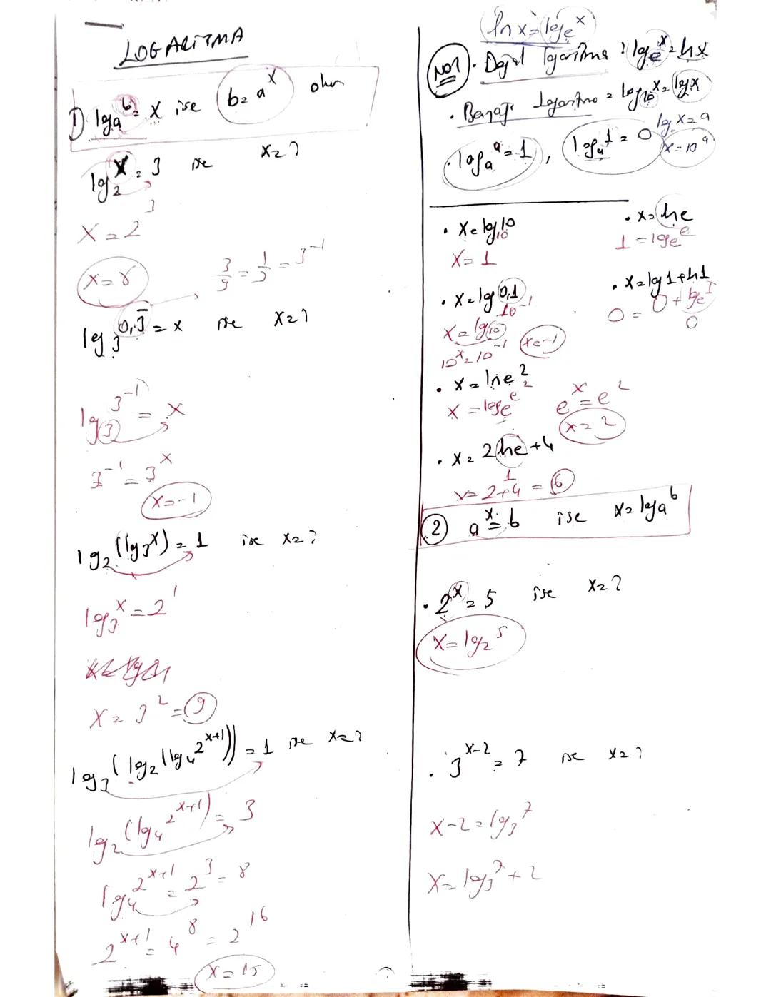 Logaritma: Kolay Anlatım ve Çözümlü Sorular