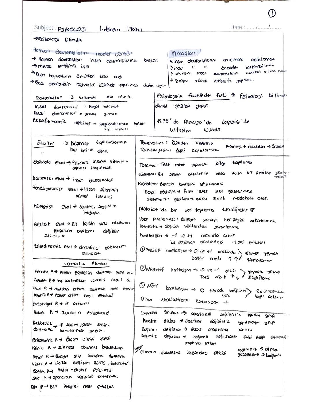 Psikoloji Dersi İçin Harika Bir Rehber