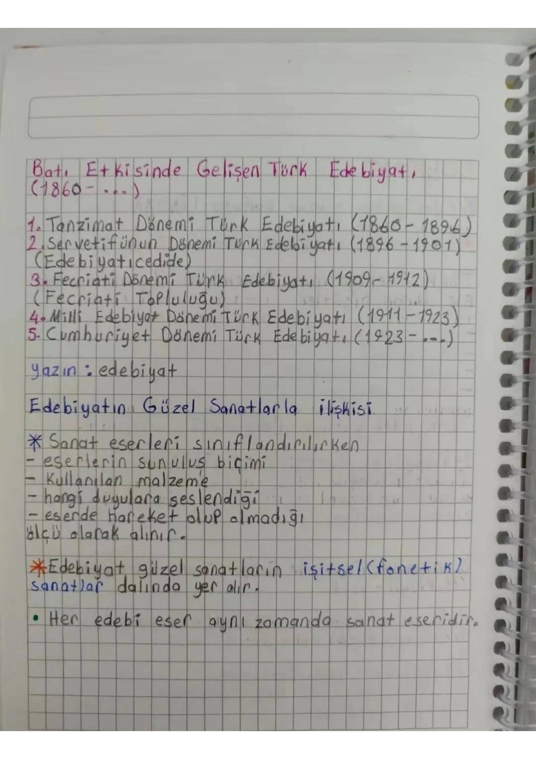 EDEBİYAT
* Edebiyatın temel konusu İNSAN dir.
Edebiyatın temel malzemesi DiL dir.
Türk Edebiyatının Dönemlere Ayrılmasında
Ele Alınan dicutl