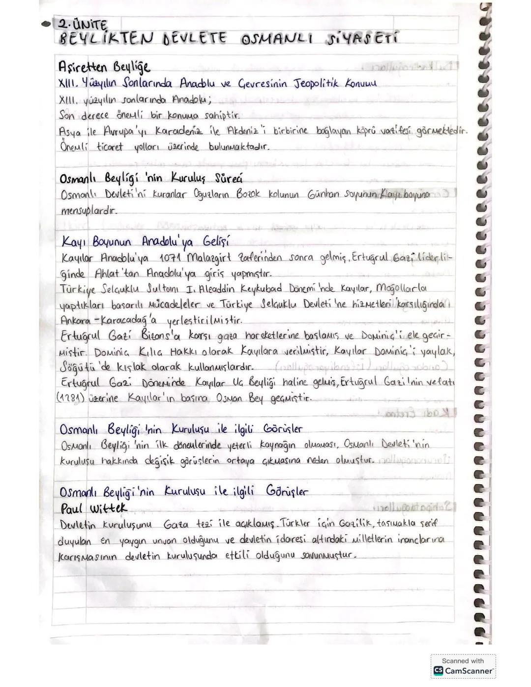 Beylikten devlete Osmanlı siyaseti