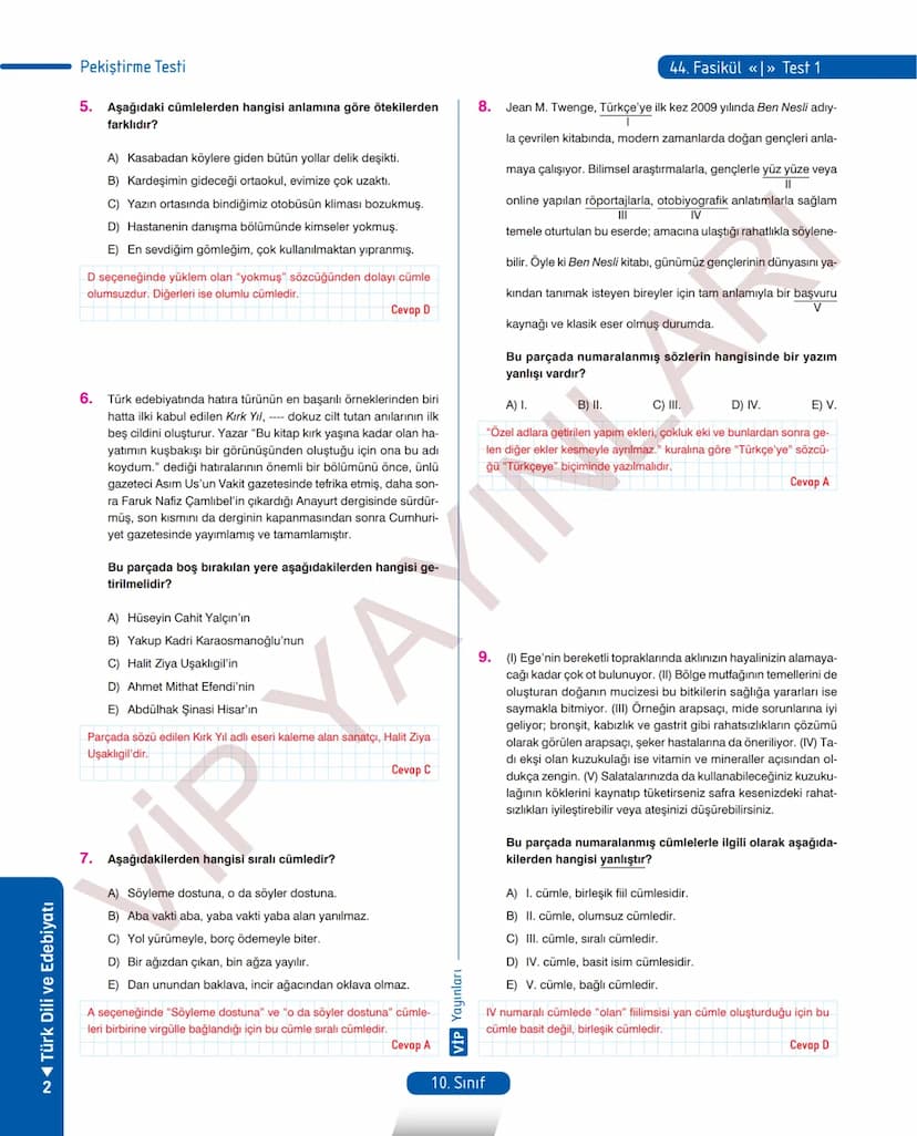 39.
FASİKÜL
ANI (HATIRA)
Anı (Hatıra)
MEB KAZANIMLARI
A.4. 1. Metinde geçen kelime ve kelime gruplarının anlamlarını tespit eder.
A.4. 2. Me