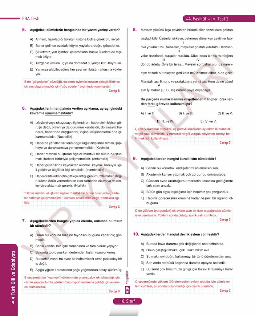 39.
FASİKÜL
ANI (HATIRA)
Anı (Hatıra)
MEB KAZANIMLARI
A.4. 1. Metinde geçen kelime ve kelime gruplarının anlamlarını tespit eder.
A.4. 2. Me