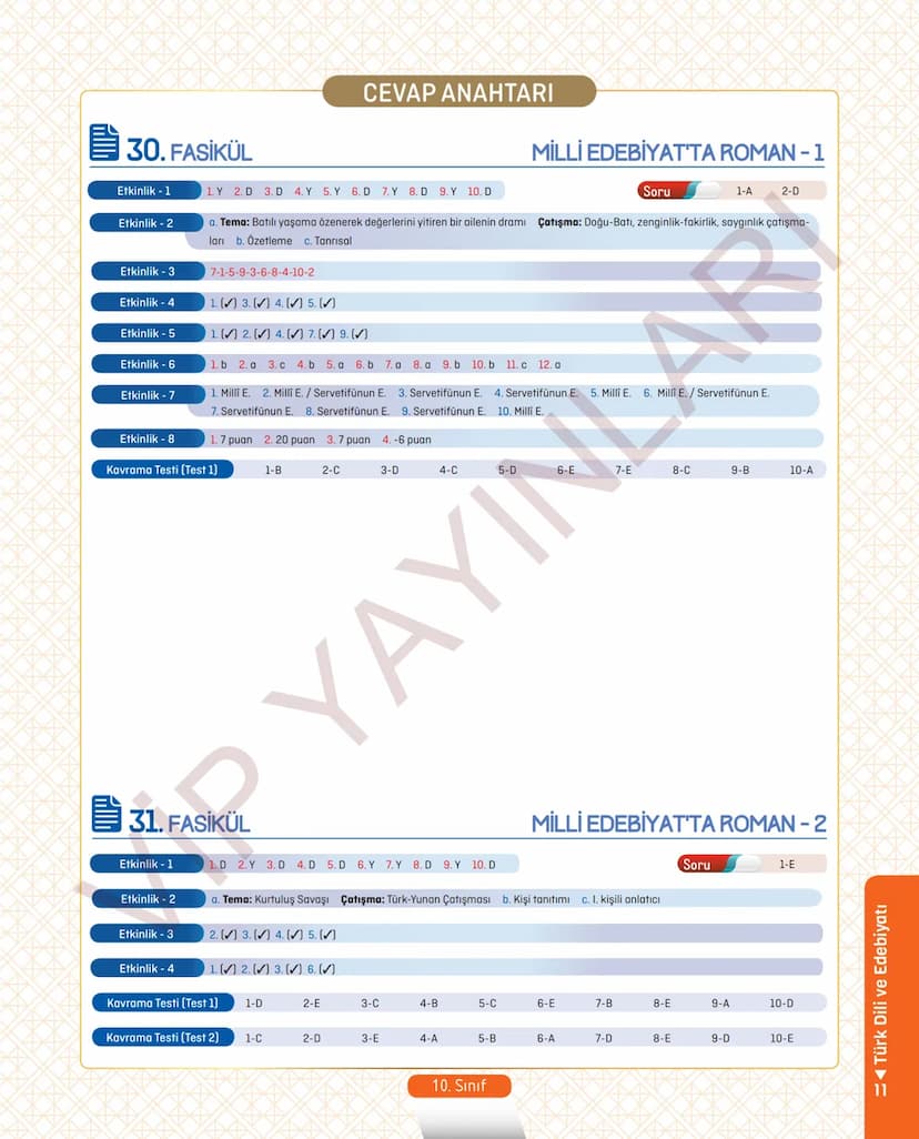 39.
FASİKÜL
ANI (HATIRA)
Anı (Hatıra)
MEB KAZANIMLARI
A.4. 1. Metinde geçen kelime ve kelime gruplarının anlamlarını tespit eder.
A.4. 2. Me