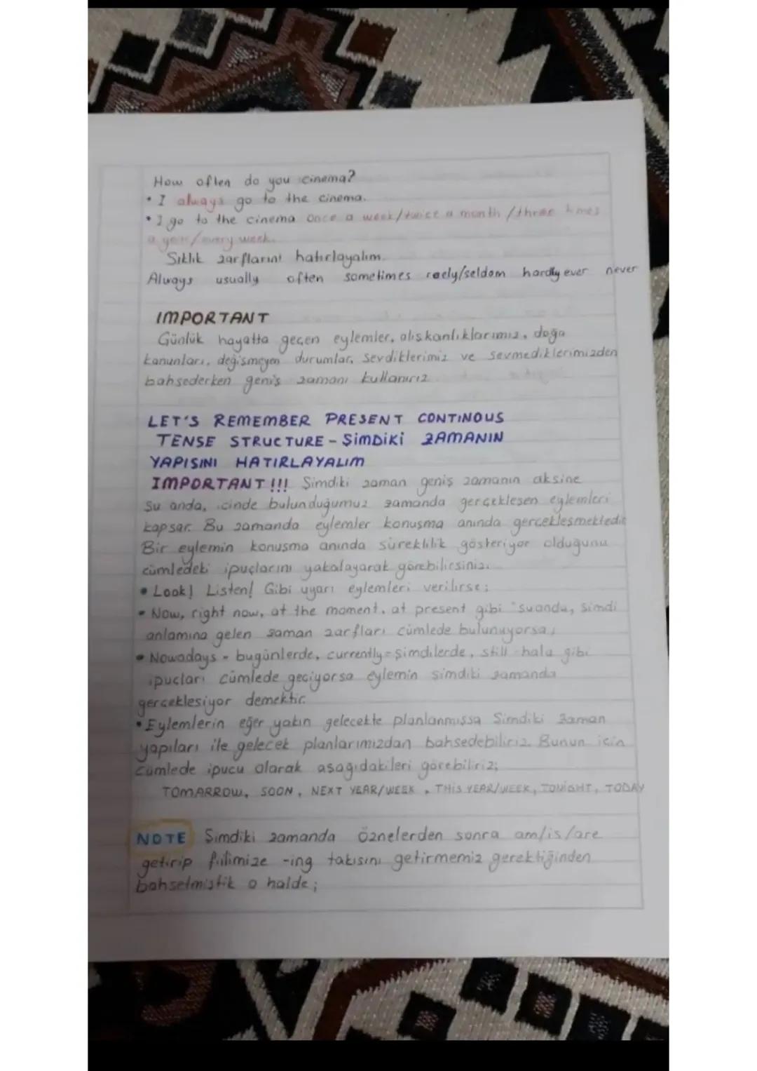 LET'S REMEMBER SIMPLE TENSE STRUCTURE
GENIS ZAMANIN YAPISINI HATIRLAYALIM
Affirmative Sentences - Olumlu Cümleler
⚫I love swimming and cycli