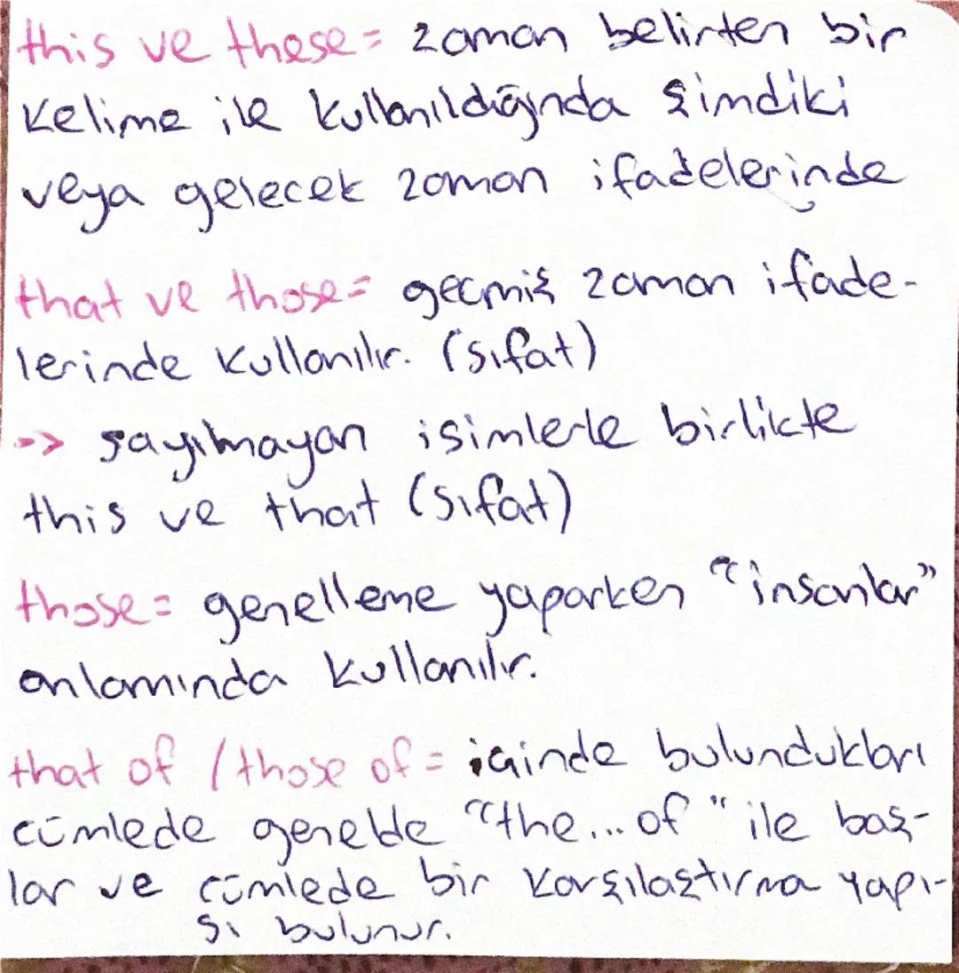 - indefinite Pronouns-
Sonu body ve one
ile bitenler -> insonlar için
thing ile bitenler nesneler için
(consız varliklar)
where ile bitenler
