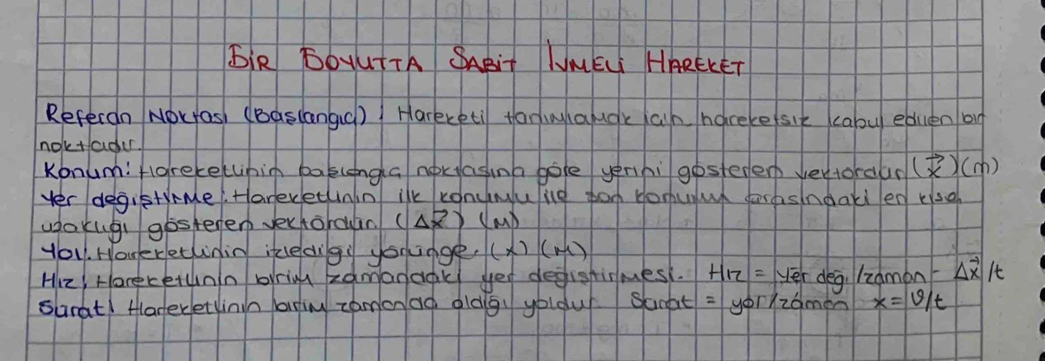 BiR BOYUTTA SABIT INMELİ HAREKET
Бочитта
P
Referan Noktası (Başlangia) Hareketi tanımlamak için hareketsiz kabul edilen bir
Hadu
noktadır
Ko