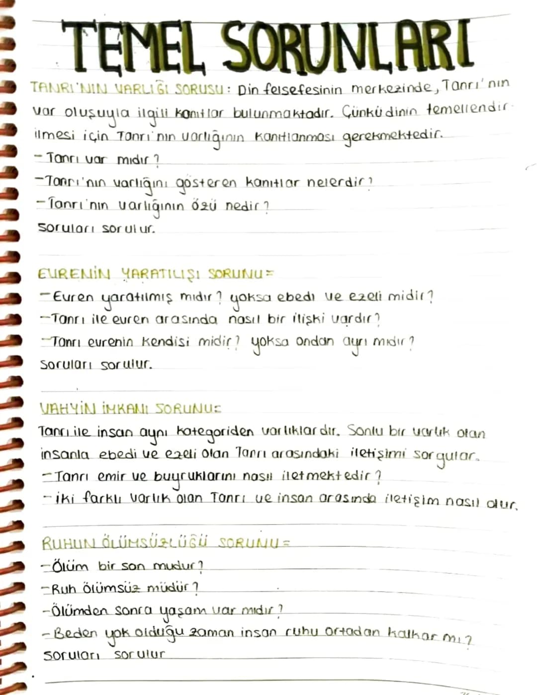 DIN FELSEFESİ
•DIN: Genellikle doğaüstü (metafizik) ve ahlaki niteliği olan.
bir kurumdur. İnsanı manevi anlamda kuşatır ve koyduğu kural-
l