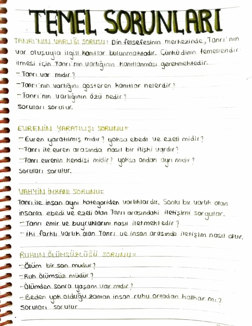 DIN FELSEFESİ
•DIN: Genellikle doğaüstü (metafizik) ve ahlaki niteliği olan.
bir kurumdur. İnsanı manevi anlamda kuşatır ve koyduğu kural-
l
