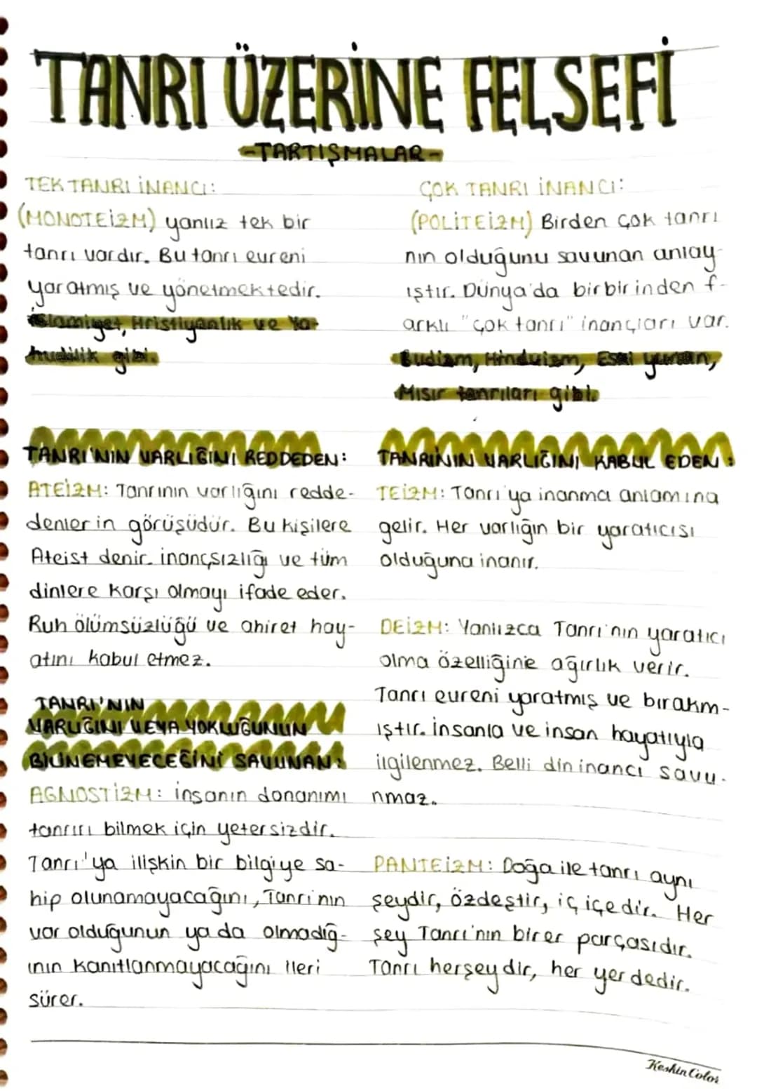 DIN FELSEFESİ
•DIN: Genellikle doğaüstü (metafizik) ve ahlaki niteliği olan.
bir kurumdur. İnsanı manevi anlamda kuşatır ve koyduğu kural-
l