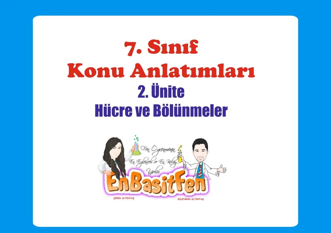 Fen Bilimleri Dersleri ve Konuları