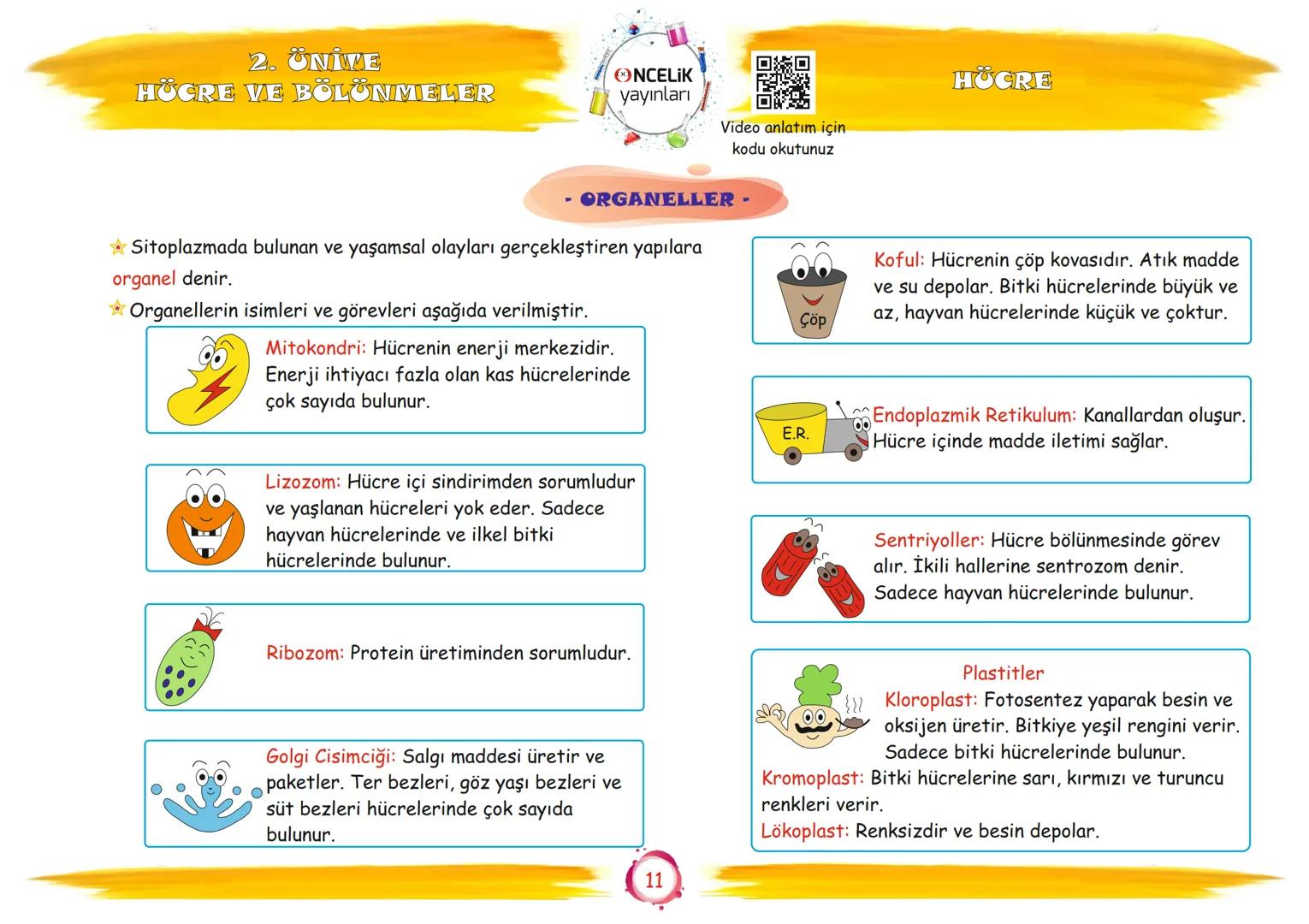 # 7. Sınıf

# Konu Anlatımları

## 2. Ünite

## Hücre ve Bölünmeler

Fen Ogromnenn

En Eglomera ve En Kelay
You

EnBasit Fen

ŞİRİN ALTINTAŞ