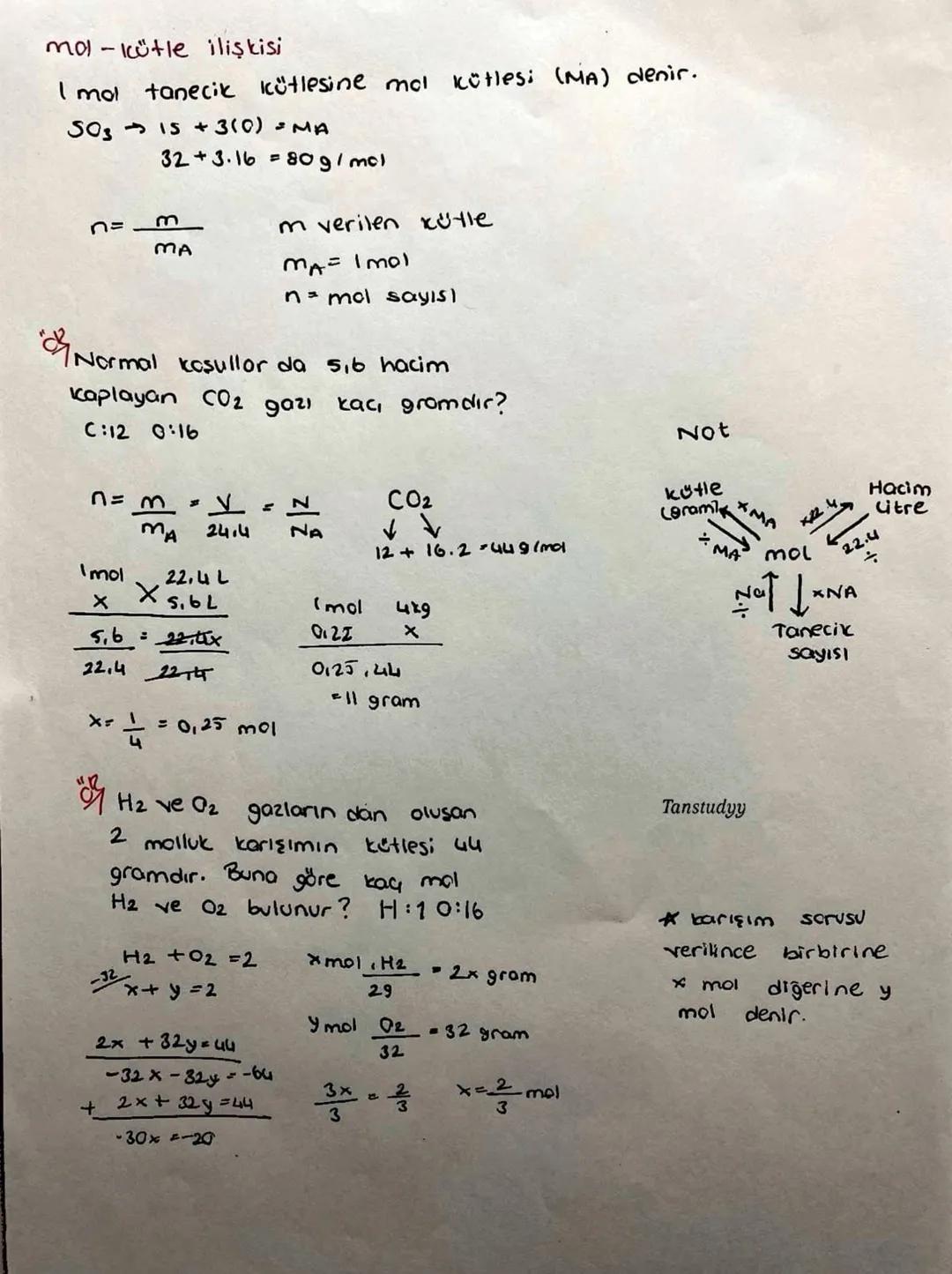 MOL KAVRAMI
Atom kütlesinin belirlenmesi
Atomlar sayılamayacak kadar küçük olduğundan bunlar için
kısıtlamalar kullanılmıştır. bu kadar küçü