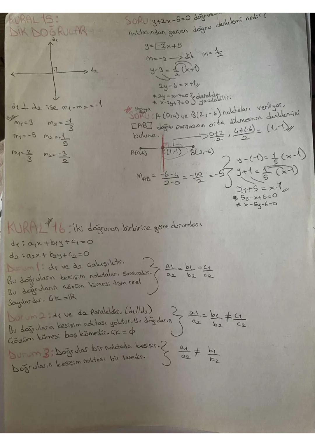 Mural 1:
-3
"y (ordnat), (Dikey)
-2
-1
bilge I. bölge
1½)x(yatay), (apsis)
Ⅲ. bölge I bölge
3
↓
apsis
AC
Jordnot
저
A(x,y) I. bölgede ise x>0