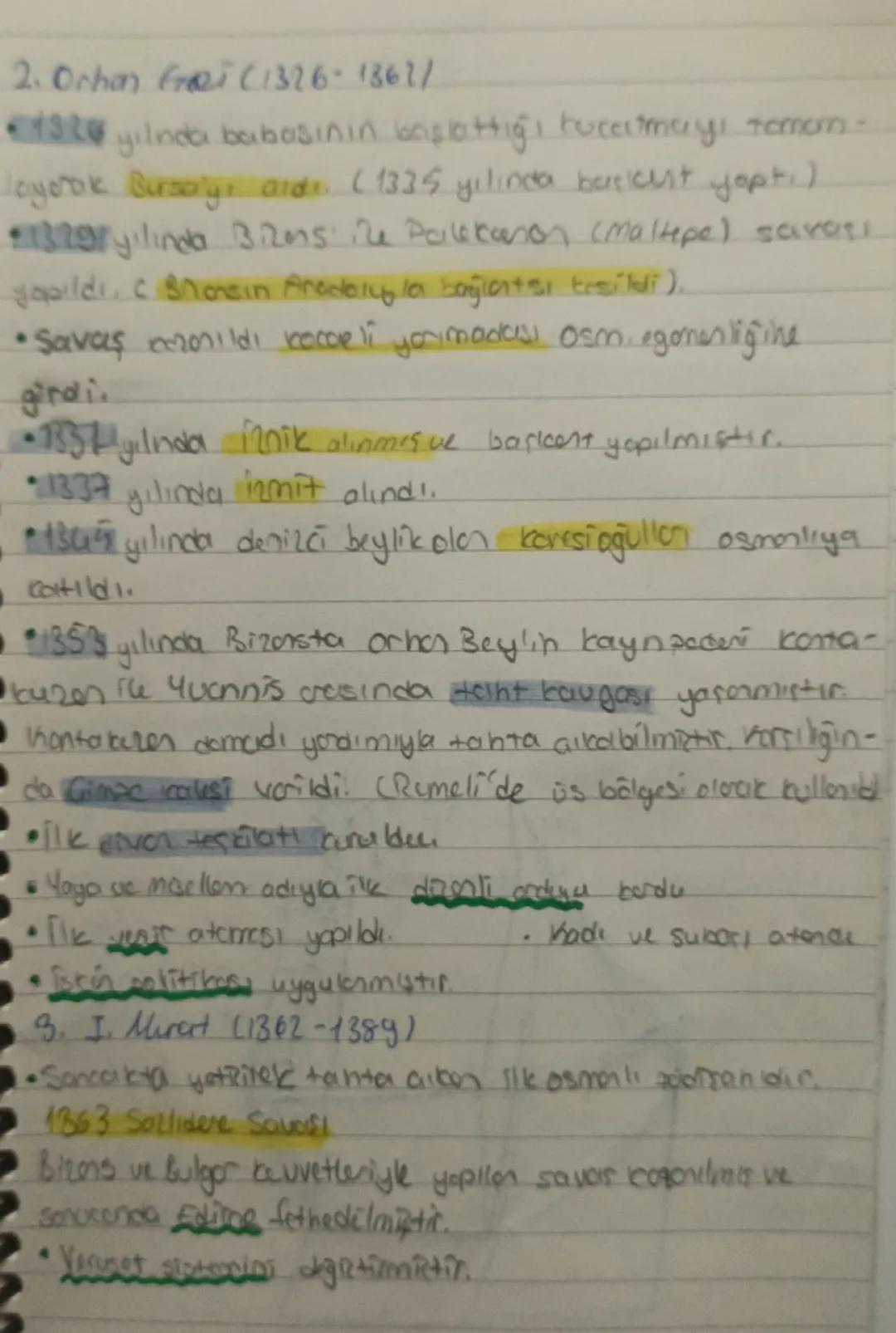 # TARİH (1.dönem 2.yazılı) => 10.SINIF. 2.Ünite

*   Osmanlı devletinin kısa sürede büyümesini etkileyen faktörler:
*   Bizans'ın içinde yaş